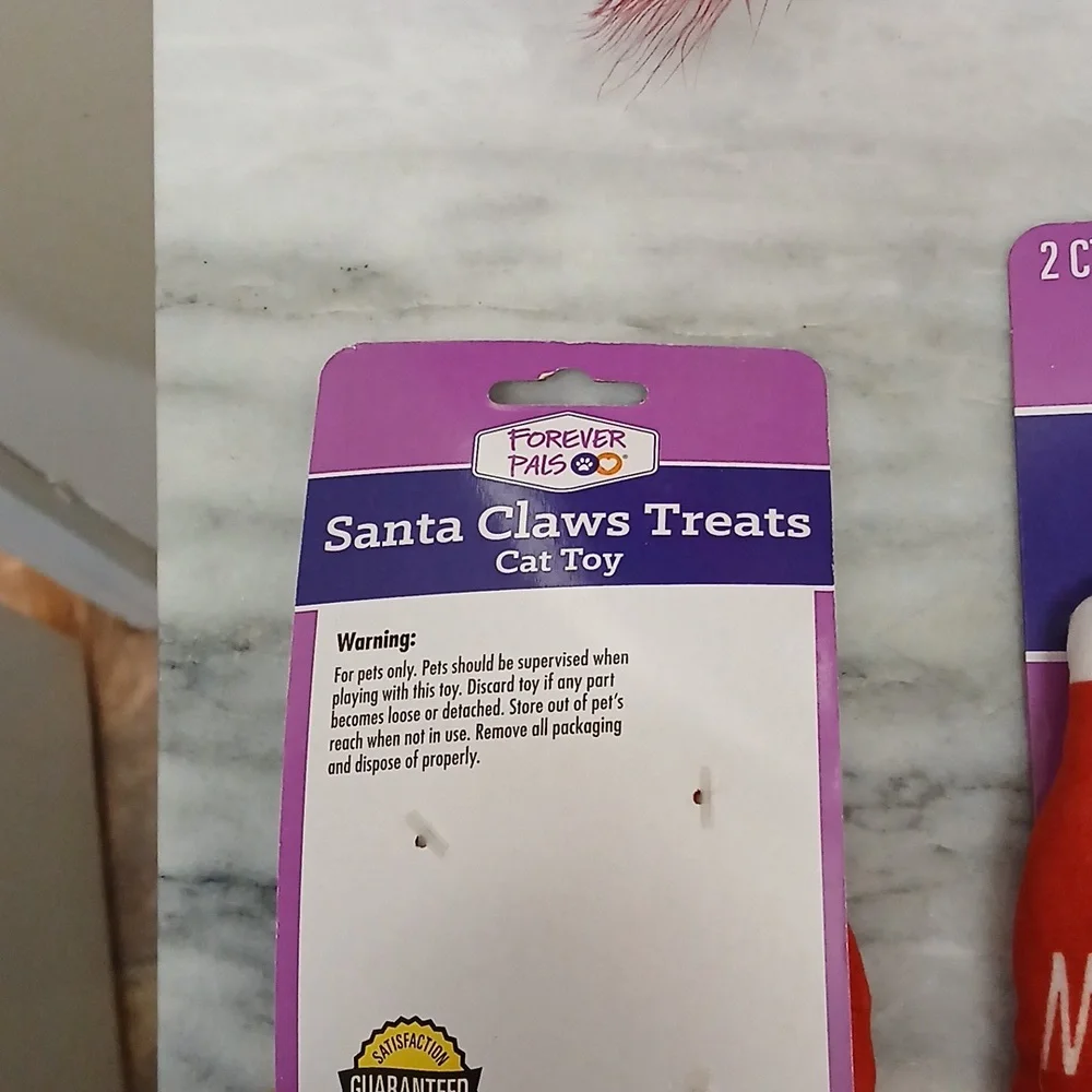 Forever Pals Santa Claws Cat Toy TREAT Set
